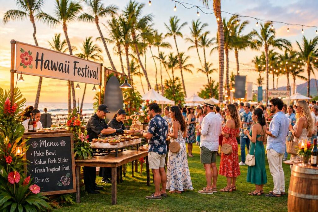 Group event in Hawaii