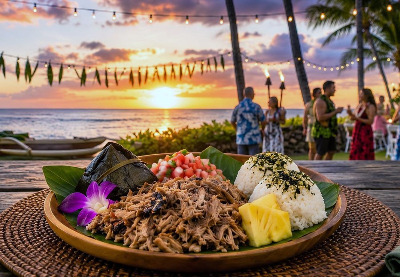 Kalua pig, traditional Hawaiian cooking