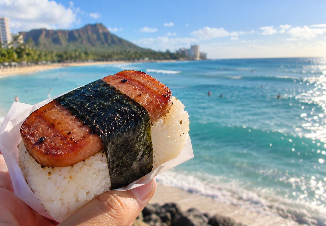 Spam musubi in Hawaii