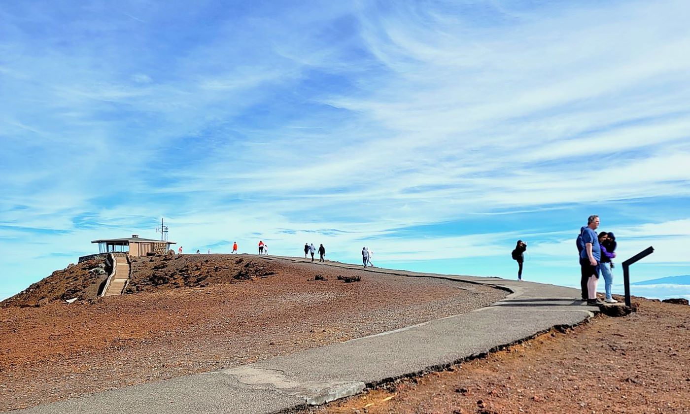 The summit overlook at Haleakala National Park