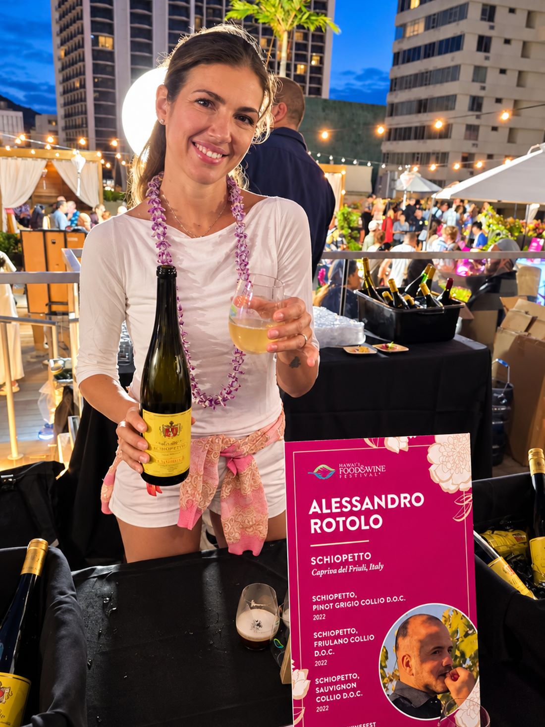 The Schiopetto table from Capriva del Friuli, one of the wines poured that night