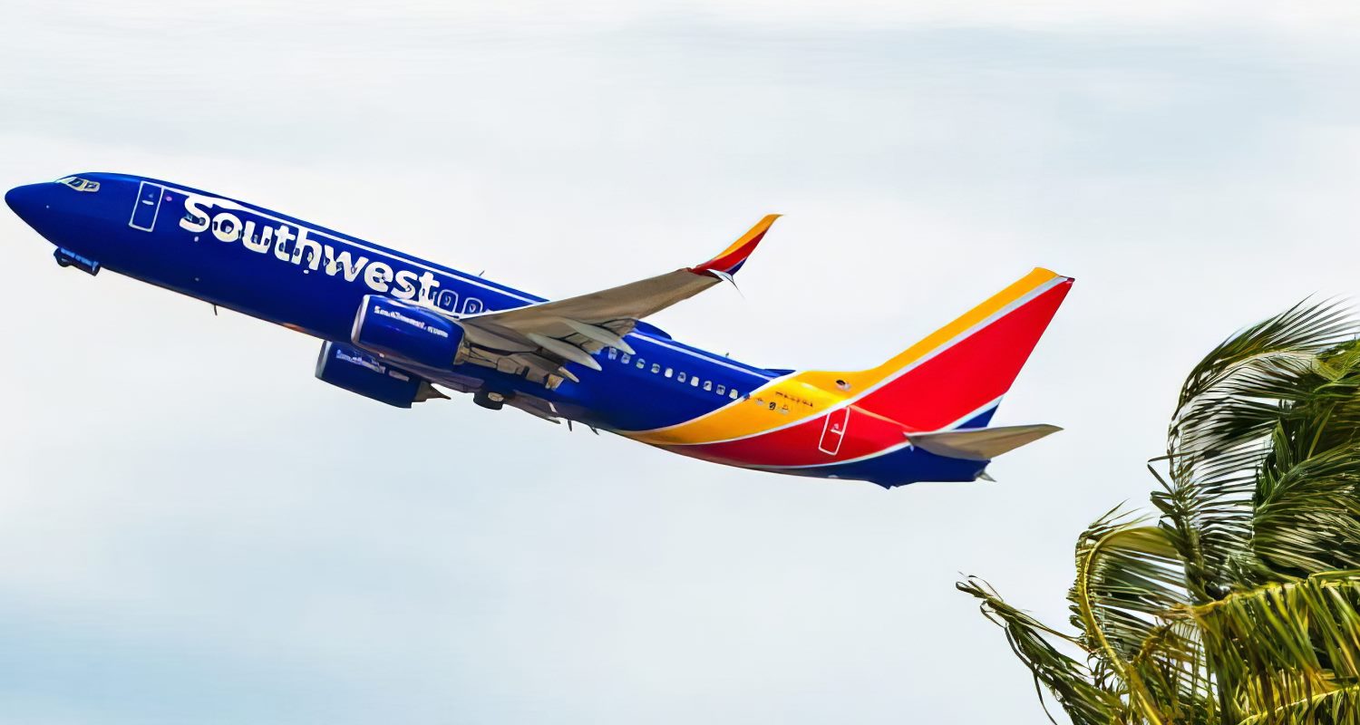 Southwest Airlines aircraft, one of the carriers on Hawaii interisland routes