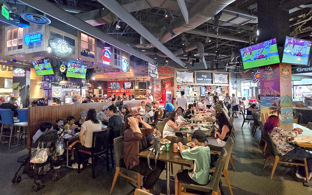 Kuhio Avenue Food Hall on the first floor of International Market Place